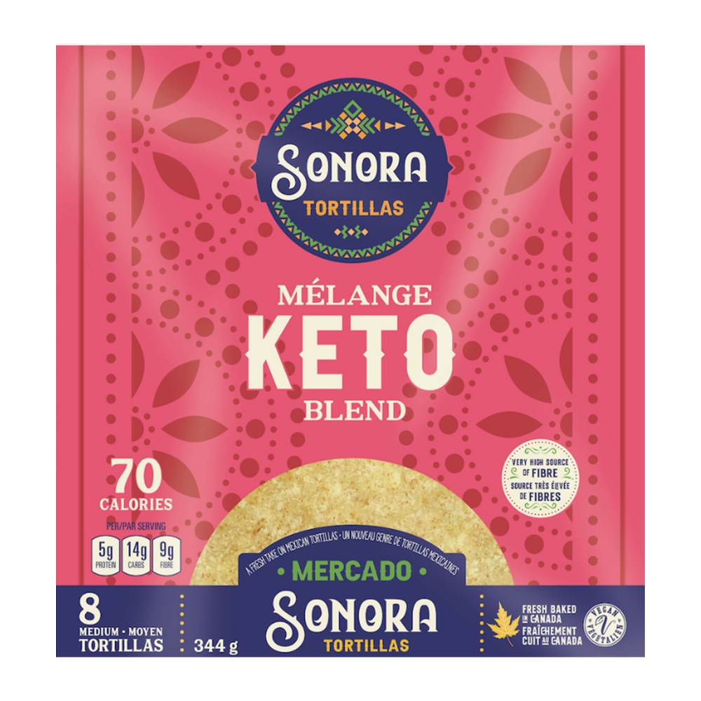 Sonora Premium Tortillas Mélange Keto Blend (344 g)
