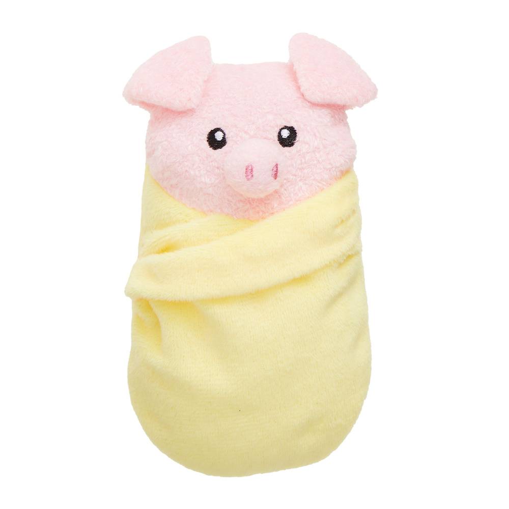 Whisker City Pig in a Blanket Cat Toy (Color: Pink)