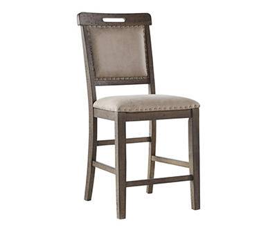 42" Johurst Faux Leather Counter Stool