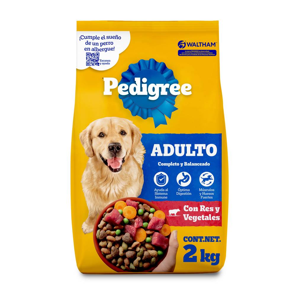 Pedigree alimento seco (adulto/raza mediana y grande)