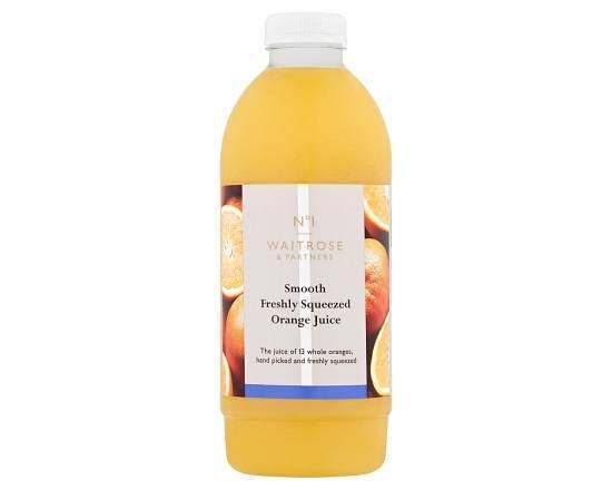 Waitrose & Partners No1 Freshly Squeezed Orange Juice Smooth 1 Litre