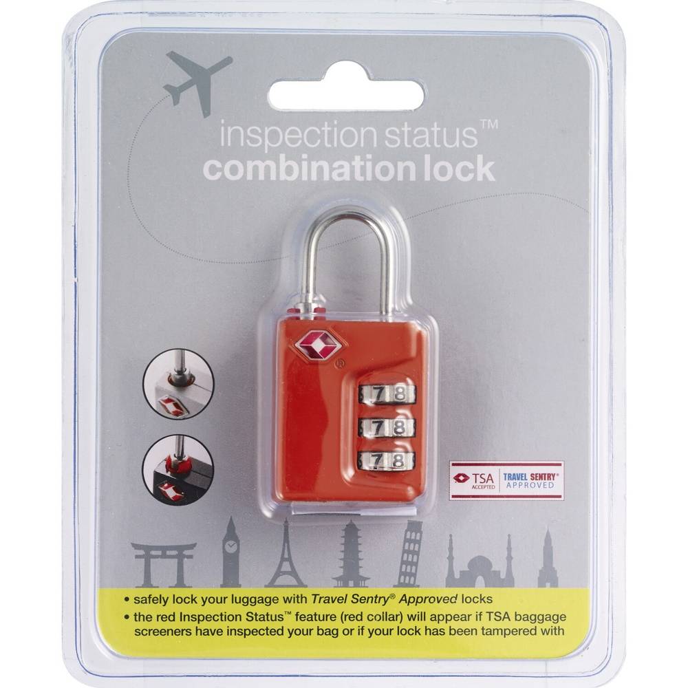 Conair Inspection Status Combination Lock, 1.7 Oz