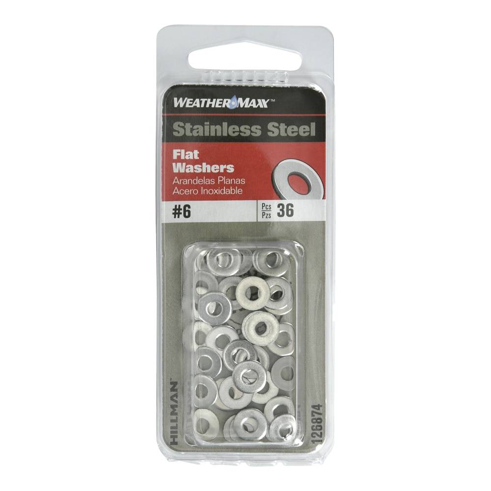 Hillman 5/32-in Stainless Steel Standard Flat Washer (36-Count) | 126874