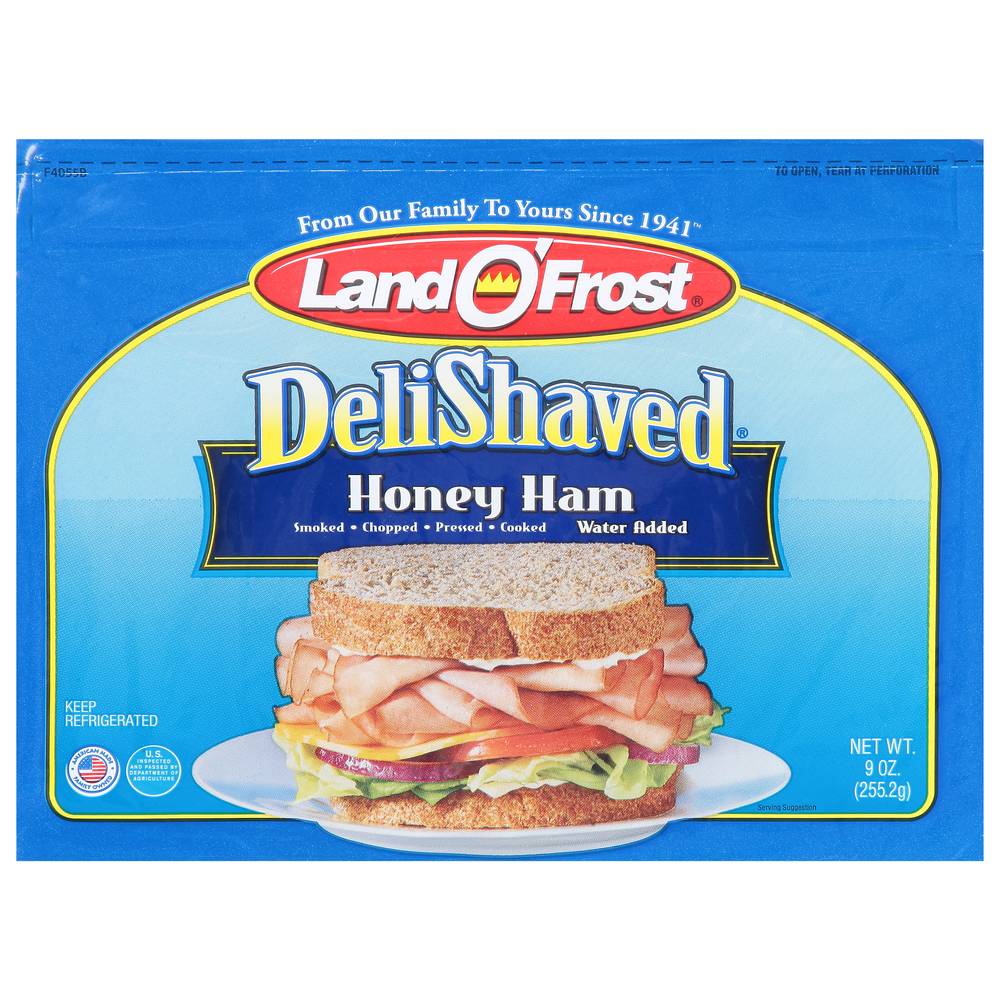 Land O' Frost Deli Shaved Honey Ham (9 oz)