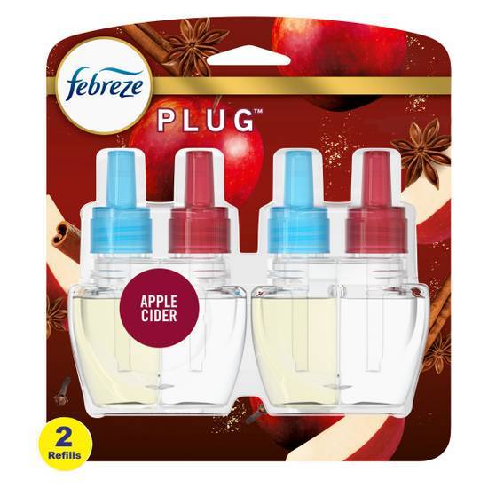 Febreze Odor-Eliminating Fade Defy Plug Air Freshener Apple Cider