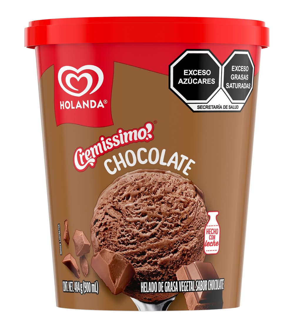 Holanda · Cremissimo helado, chocolate (900 ml)