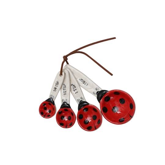 Ladybug Ceramic Measuring Spoons Set By Ashland