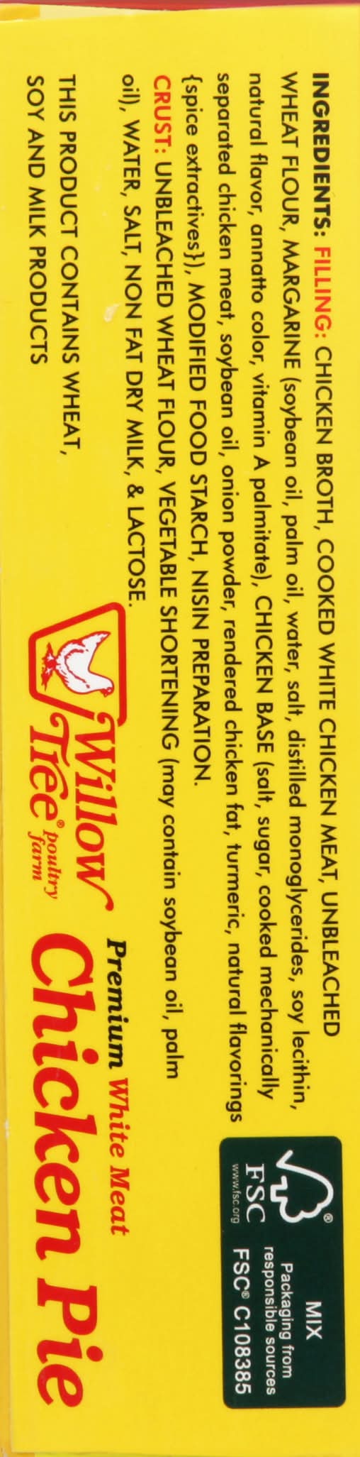 miraj tobacco ingredients America's Food Basket - Willow Tree Chicken Pie (8 oz) - Delivery in Under  an Hour