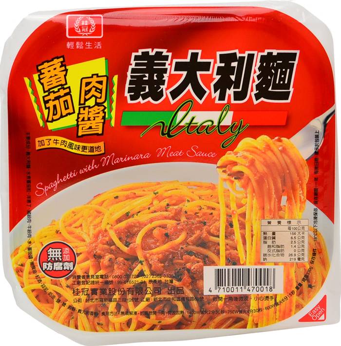 輕鬆生活蕃茄肉醬義大利麵