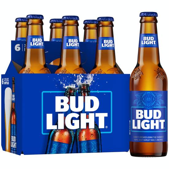 Bud Light Lager Beer (6 pack, 12 fl oz)