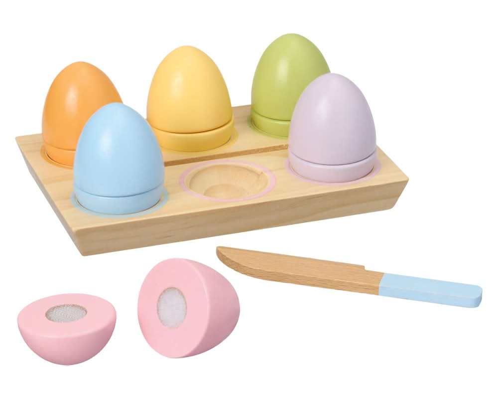 Little Town Wooden Carrot, Egg, or Stacker - Egg Stacker