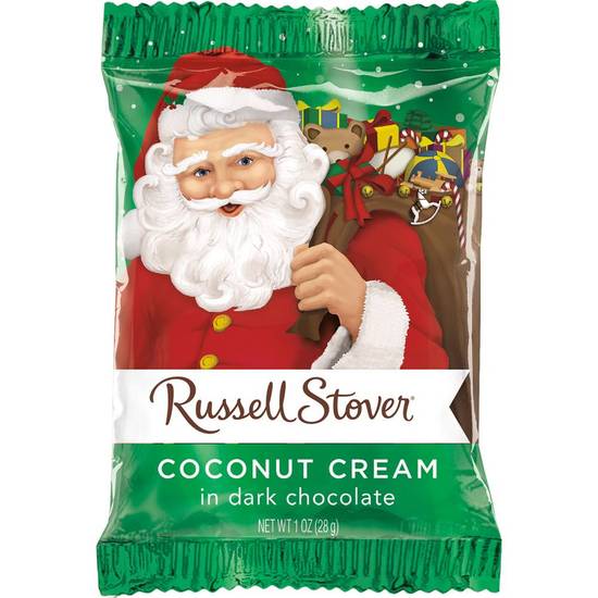Order Russell Stover Dark Chocolate Coconut Cream Santa Face - 1 oz food online from Rite Aid store, Costa Mesa on bringmethat.com