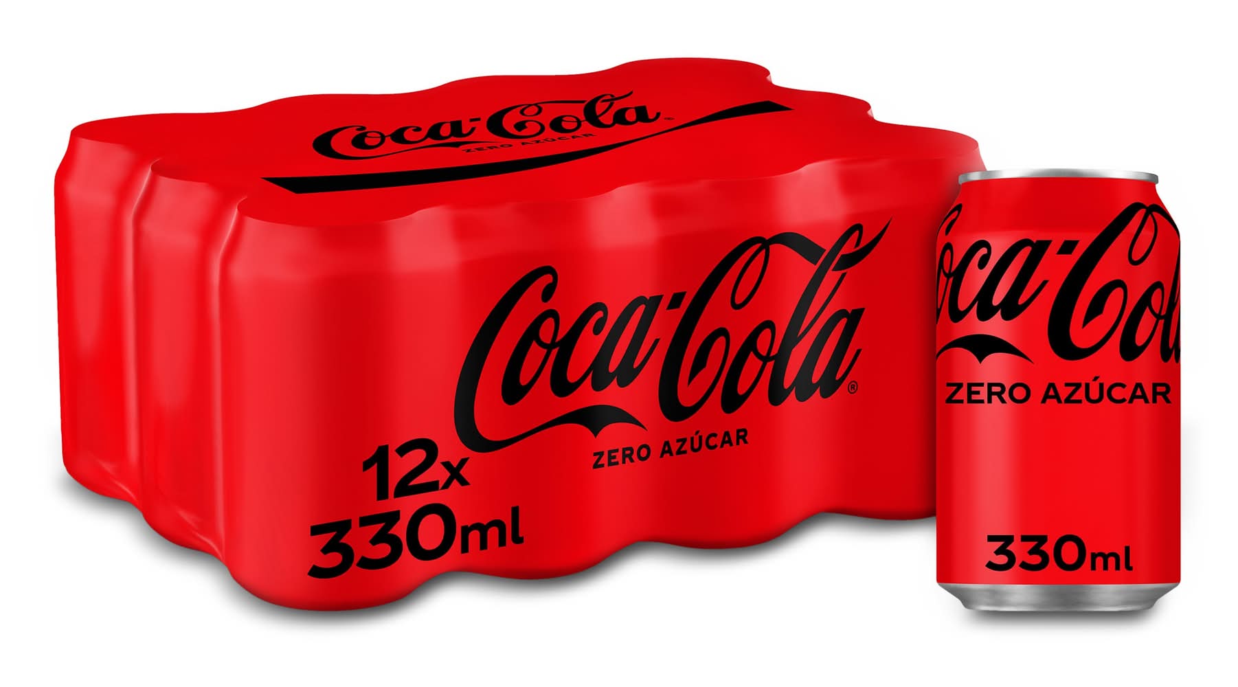 Refresco De Cola Zero Azúcar Coca-Cola Lata 12 X 33 Cl