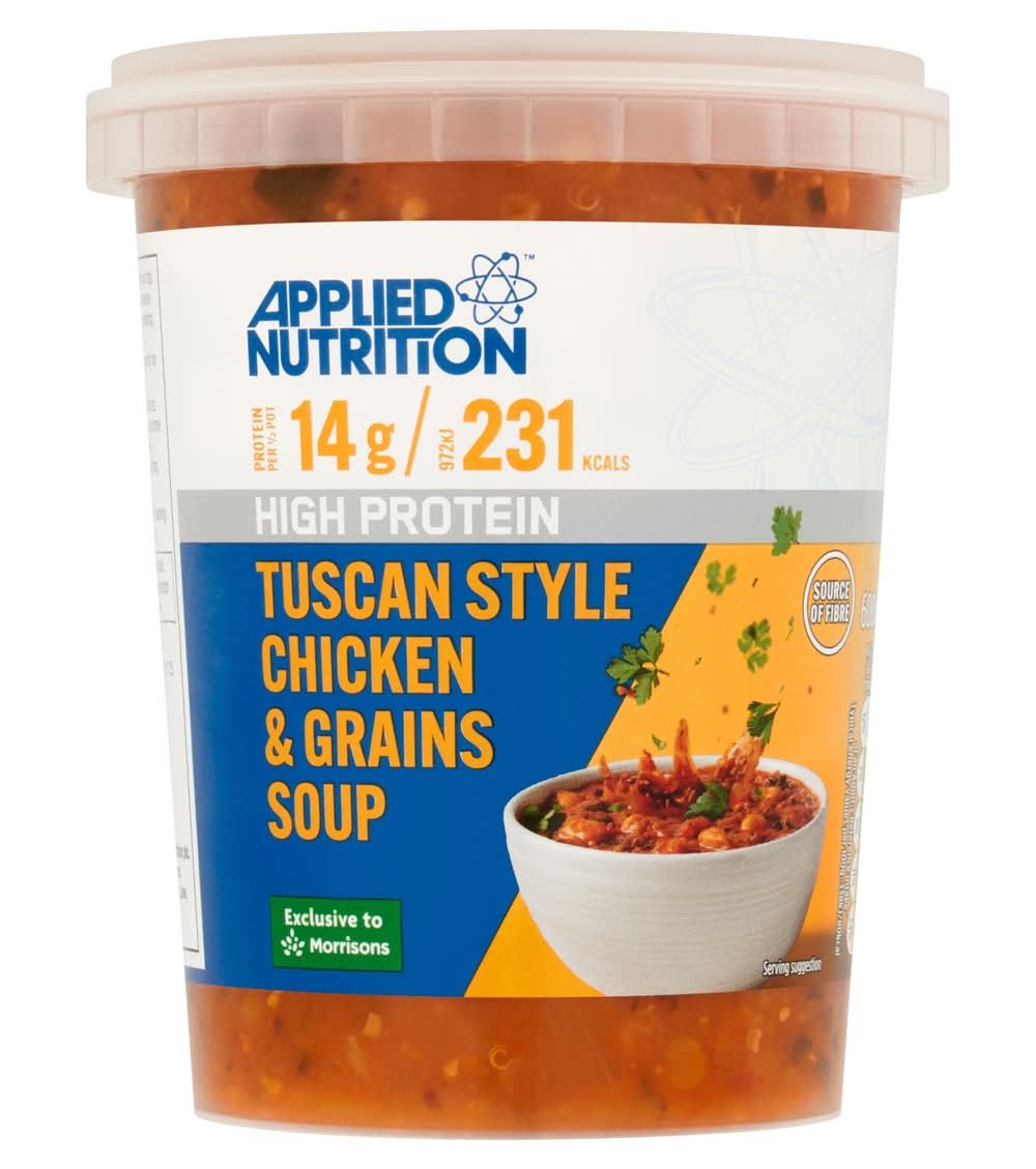 Applied Nutrition Tuscan Chicken & Grains Soup 600g