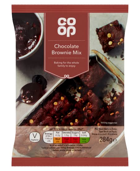 Co-op Chocolate, Brownie Mix. (284g)