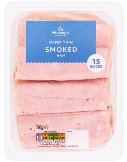 Morrisons Wafer Thin Smoked Ham (15 pack)