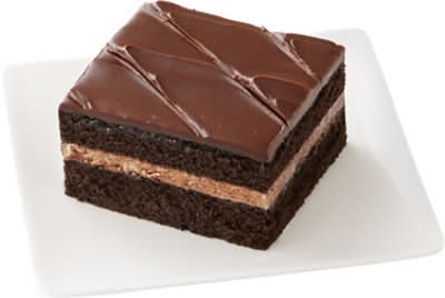 Iced Chocolate Fudge Cake Slice - Each (780 Cal)