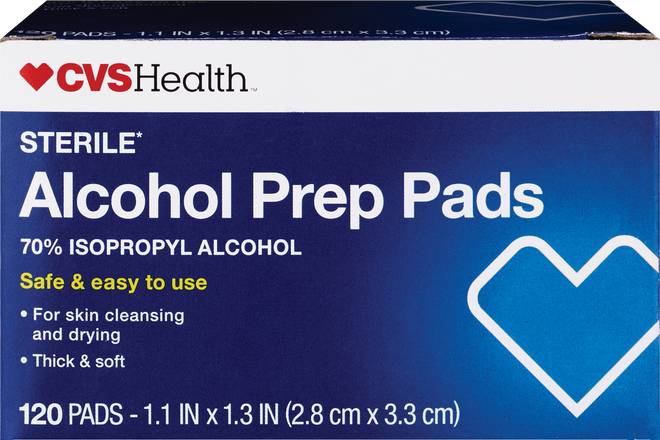 CVS Health Alcohol Prep Pads, 120 CT