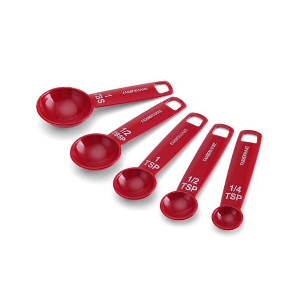 Farberware Fresh Healthy Eating Plastic Set Of 5 Measuring Spoons