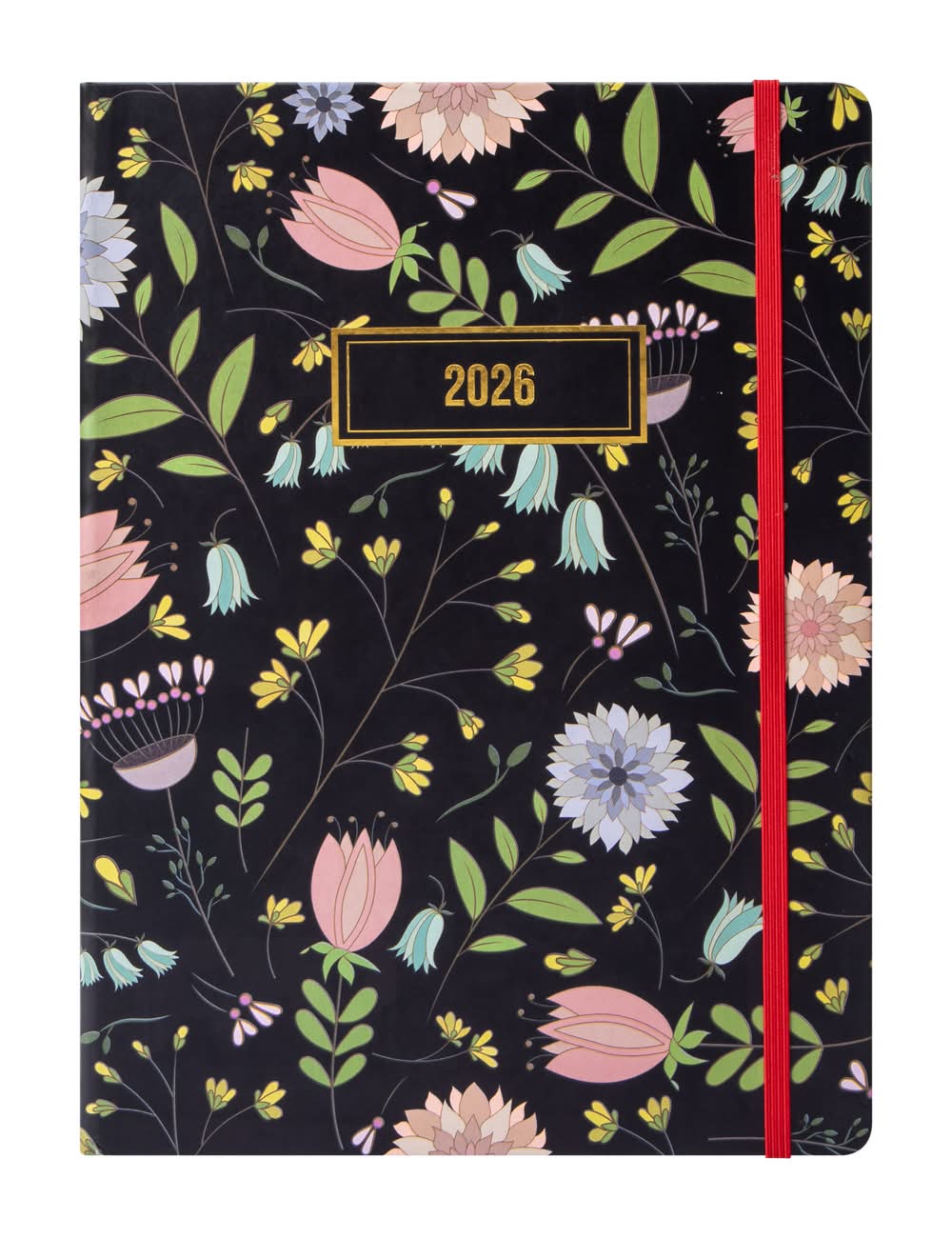 2026 Planner Black Floral