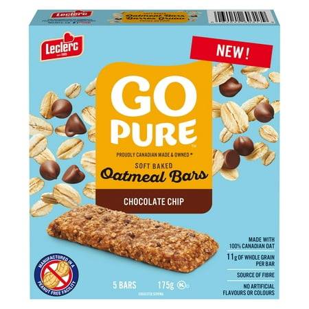 Go Pure Oat Soft Baked Chocolate Chip Bars