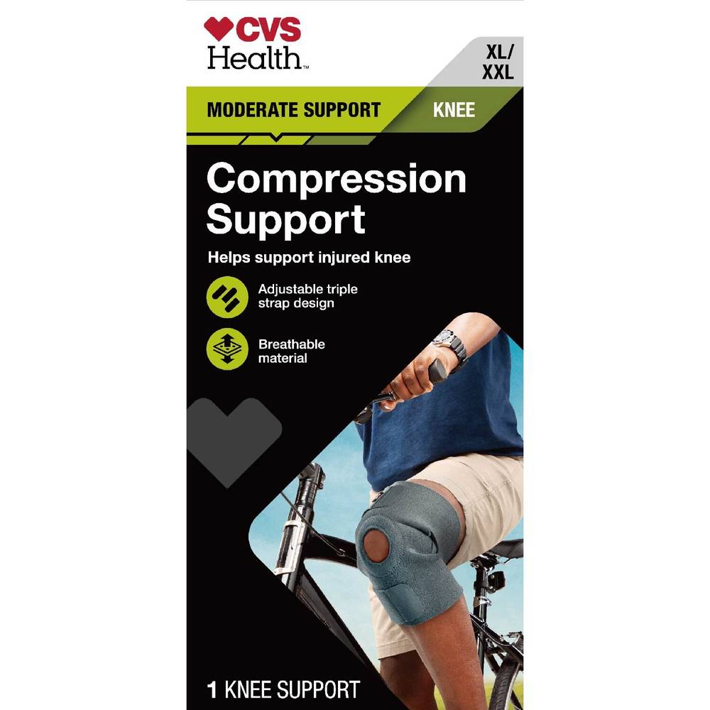 CVS Health Compression Knee Support, XL/XXL