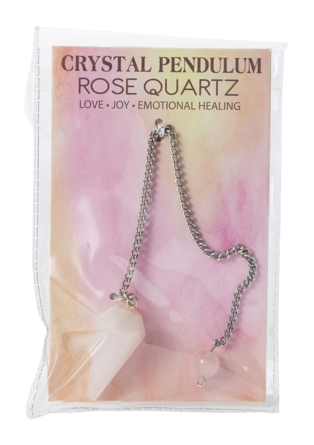 Healing Crystal Pendulum - Rose Quartz