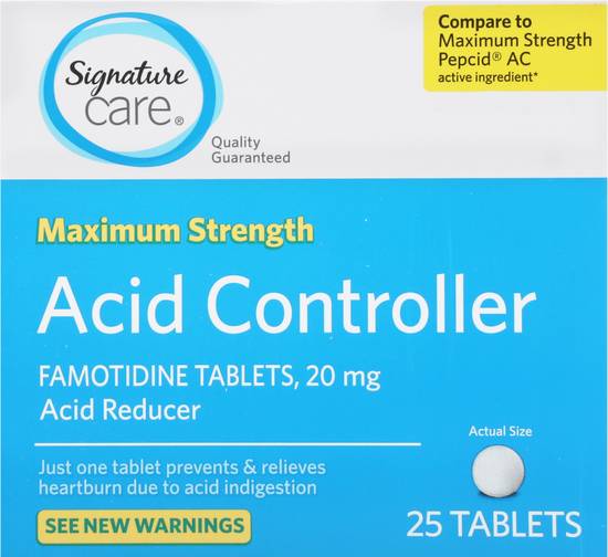 Signature Care Acid Controller Famotidine 20 mg Maximum Strength (25ct)