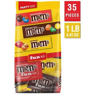 M&M's Candy Fun Size Variety pack Party Size Bulk Bag (19.41 oz)