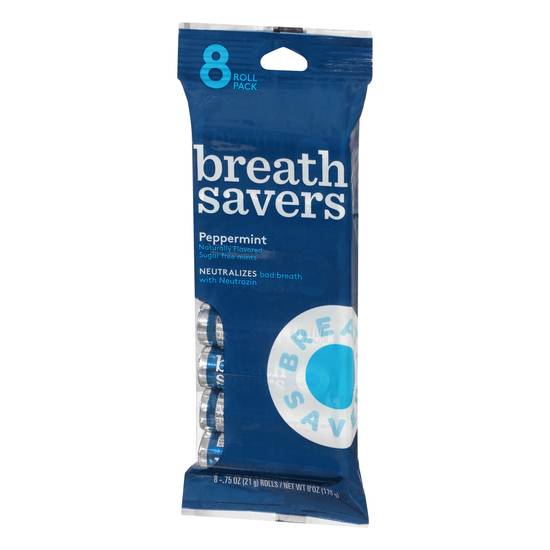 Breath Savers Peppermint Naturally Flavored Sugar Free Mints (8 ct)