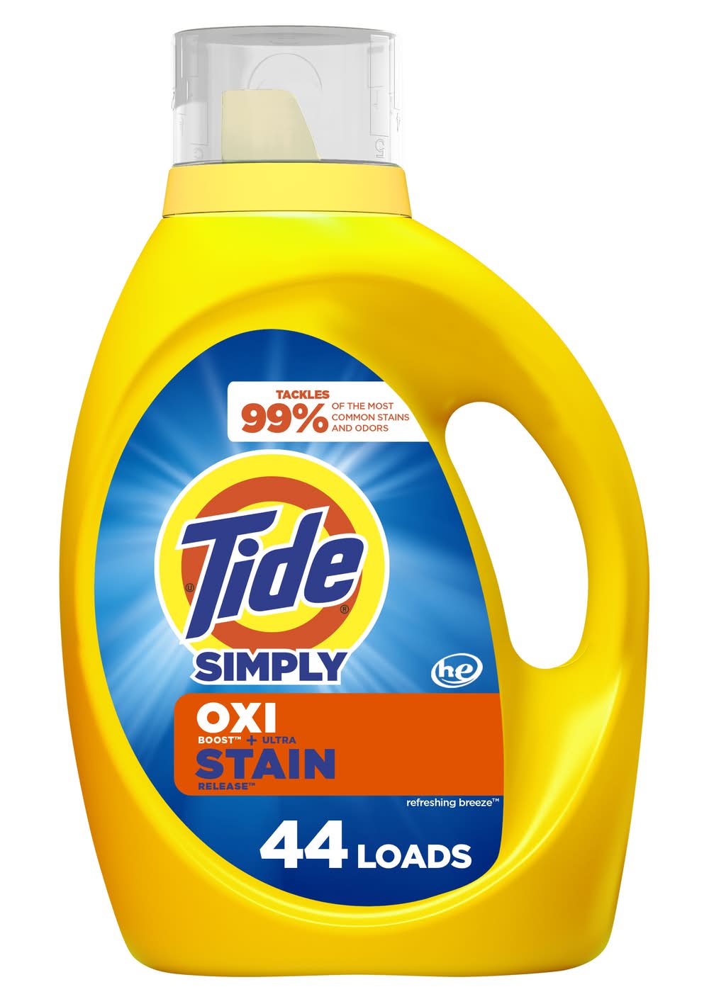 Tide Simply Oxi Stain Release Refreshing Breeze Detergent 44 Loads (63 fl oz)