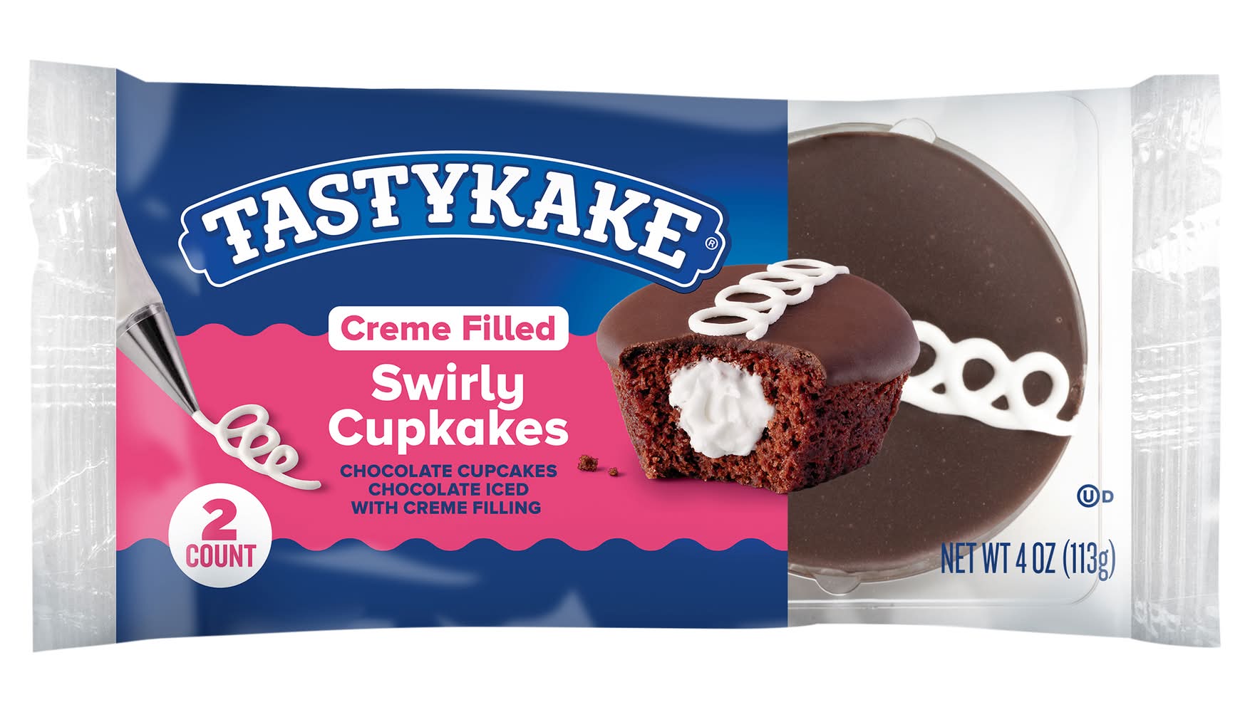 Tastykake Swirly Creme Filled Chocolate Cupkakes (8 oz)