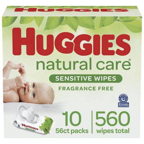 Huggies Natural Care Fragrance Free Sensitive Baby Wipes (10 ct)