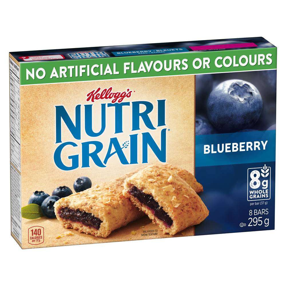 Kellogg's Nutri-Grain Cereal Bars, Blueberry 8 Bars (295 g)