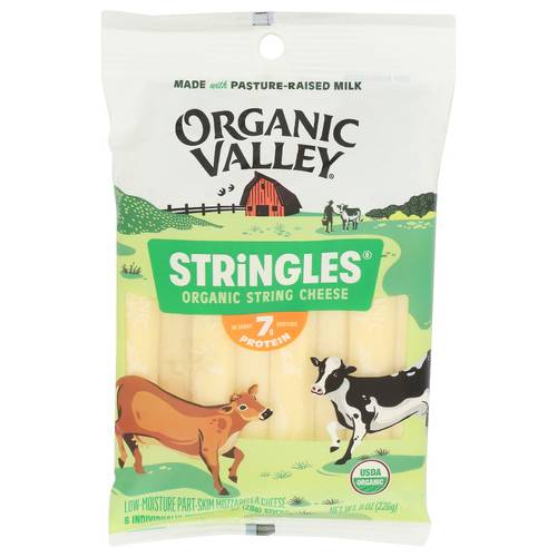 Organic Valley Organic Stringles Mozzarella String Cheese