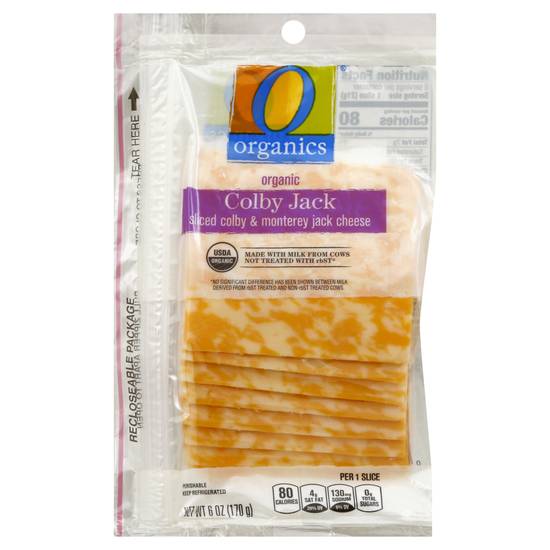 O Organics Organic Colby Jack Sliced Cheese (6 oz)