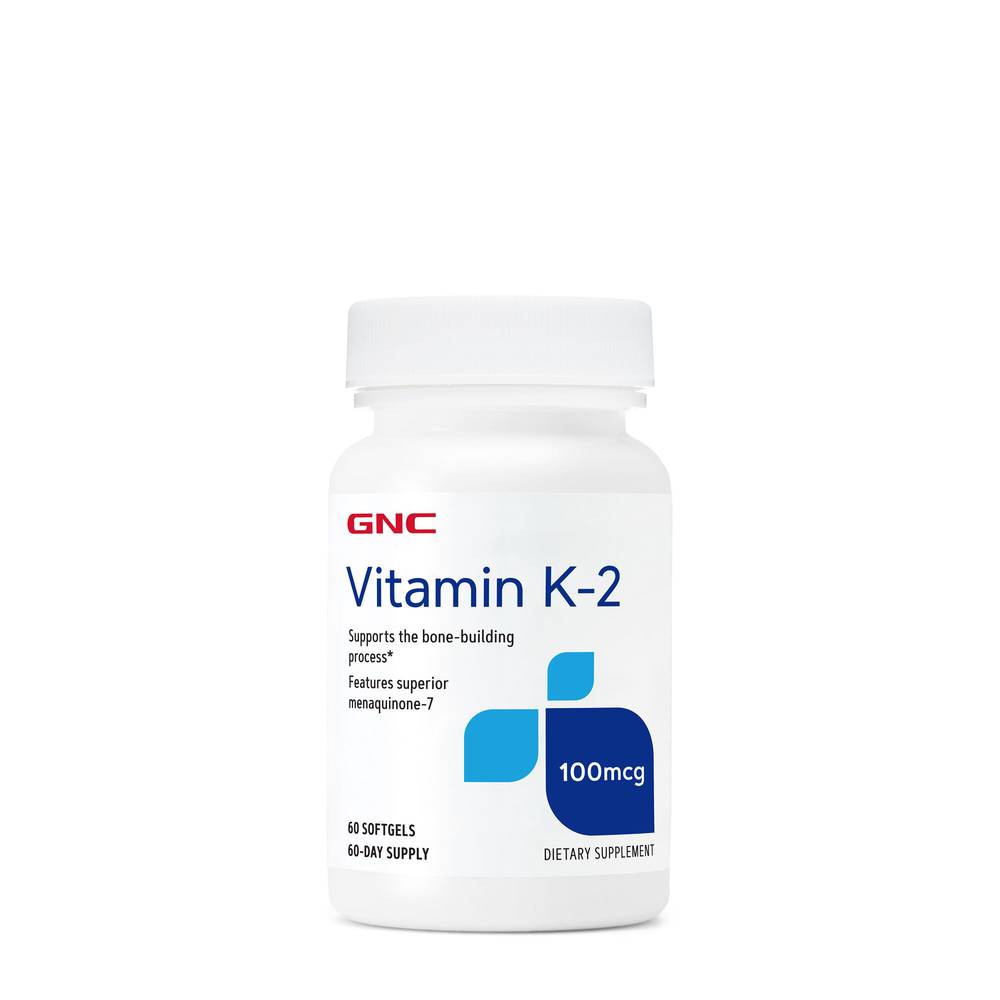 Gnc Vitamin K-2 100 Mcg Softgels