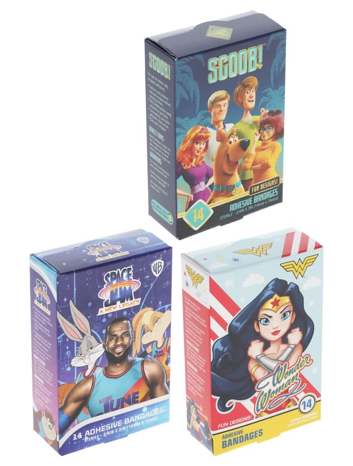 Licensed Character Kids Sterile Bandages, 20-ct. Boxes