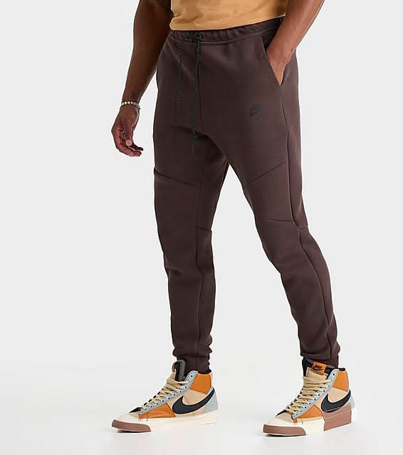brown tech fleece joggers