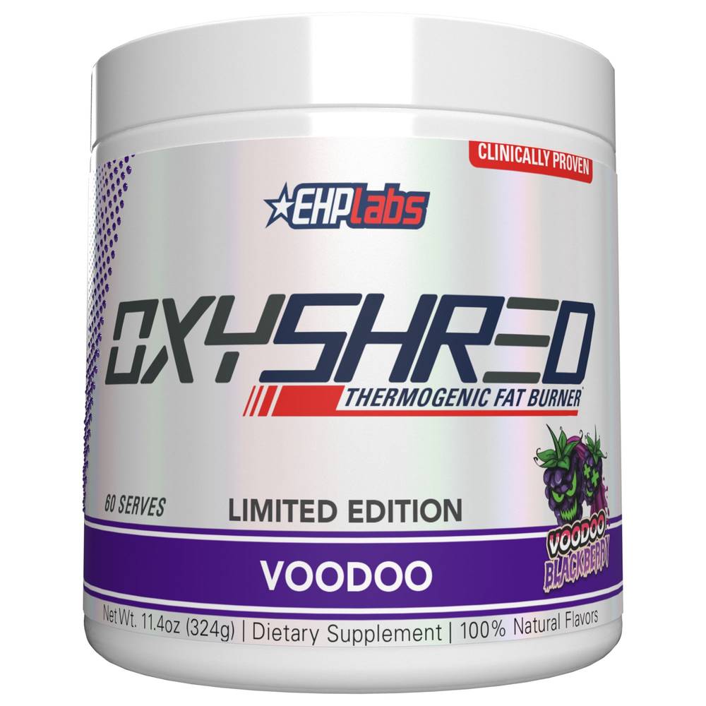 Oxyshred Thermogenic Fat Burner Limited Edition- Voodoo Blackberry (9.5 Oz. / 60 Servings)