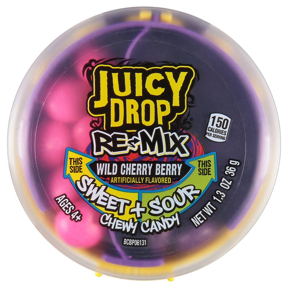 Juicy Drop Re-Mix Variety pack Of Sweet and Sour Summer Chewy Candies (1.3oz count)