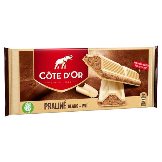 Côte d''Or Praliné Tablette De Chocolat Blanc Avec Praliné 200 g