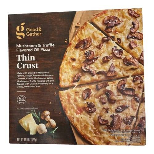 Good & Gather Thin Crust Mushroom & Truffle Oil Frozen Pizza