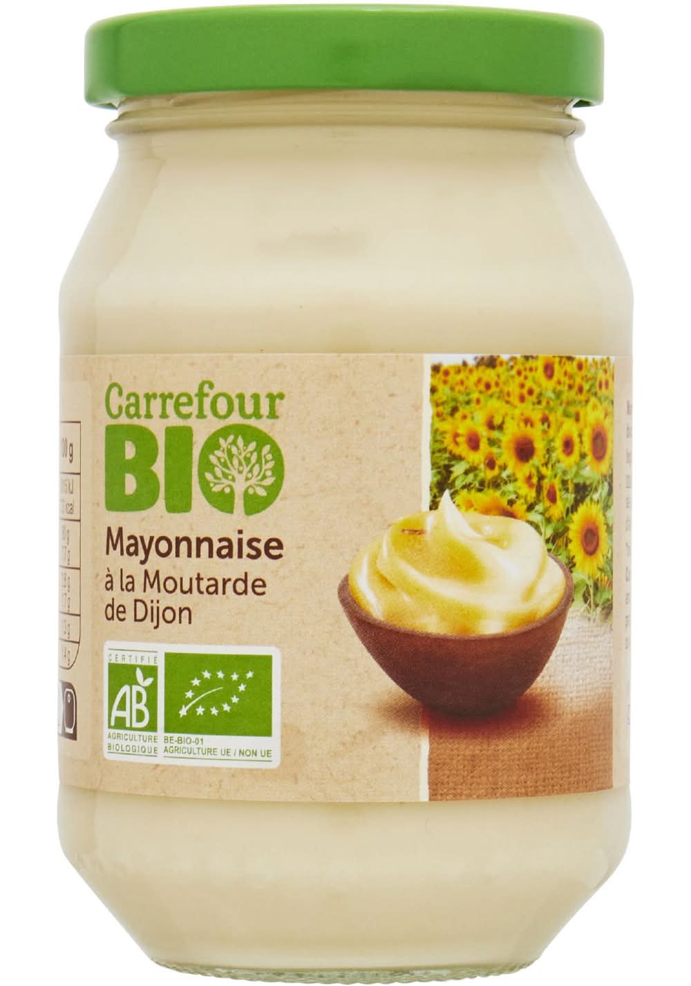 Carrefour Bio - Mayonnaise à la moutarde de dijon bio (238g)