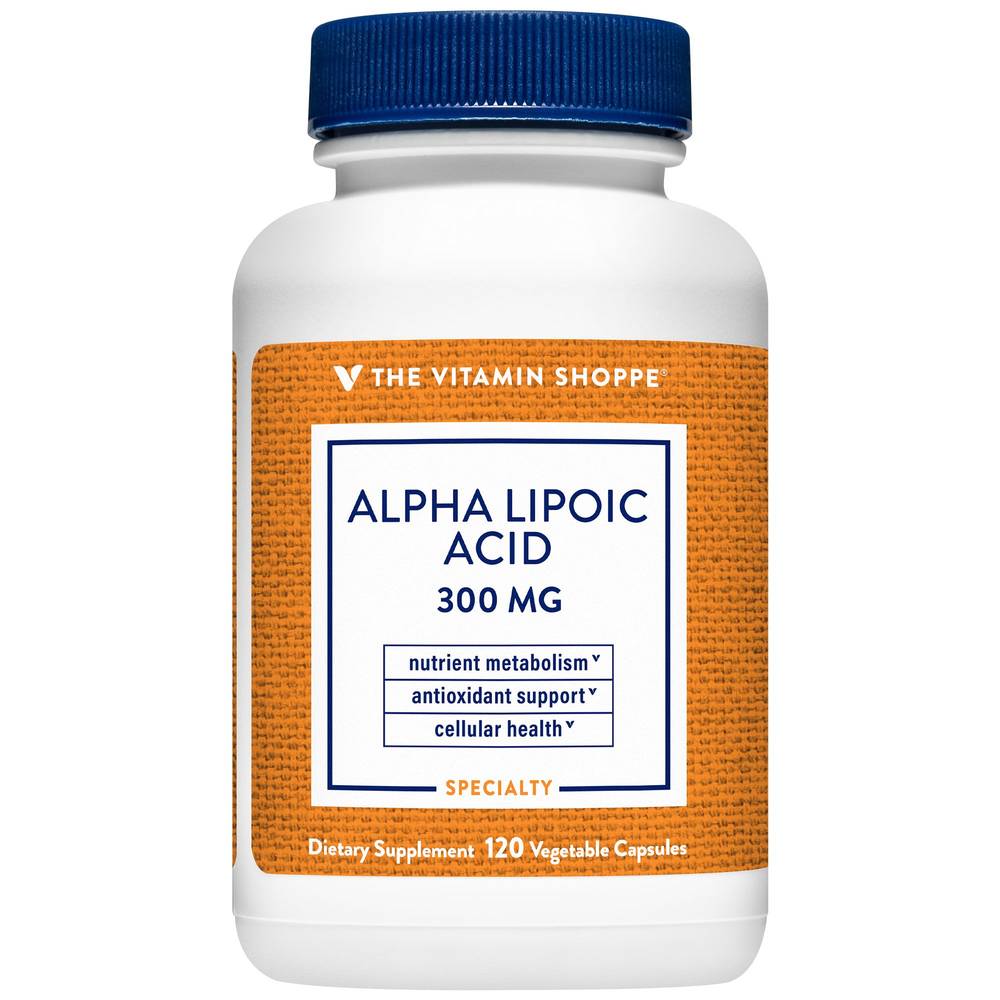 Alpha Lipoic Acid - Antioxidant & Cellular Support - 300 Mg (120 Vegetable Capsules)