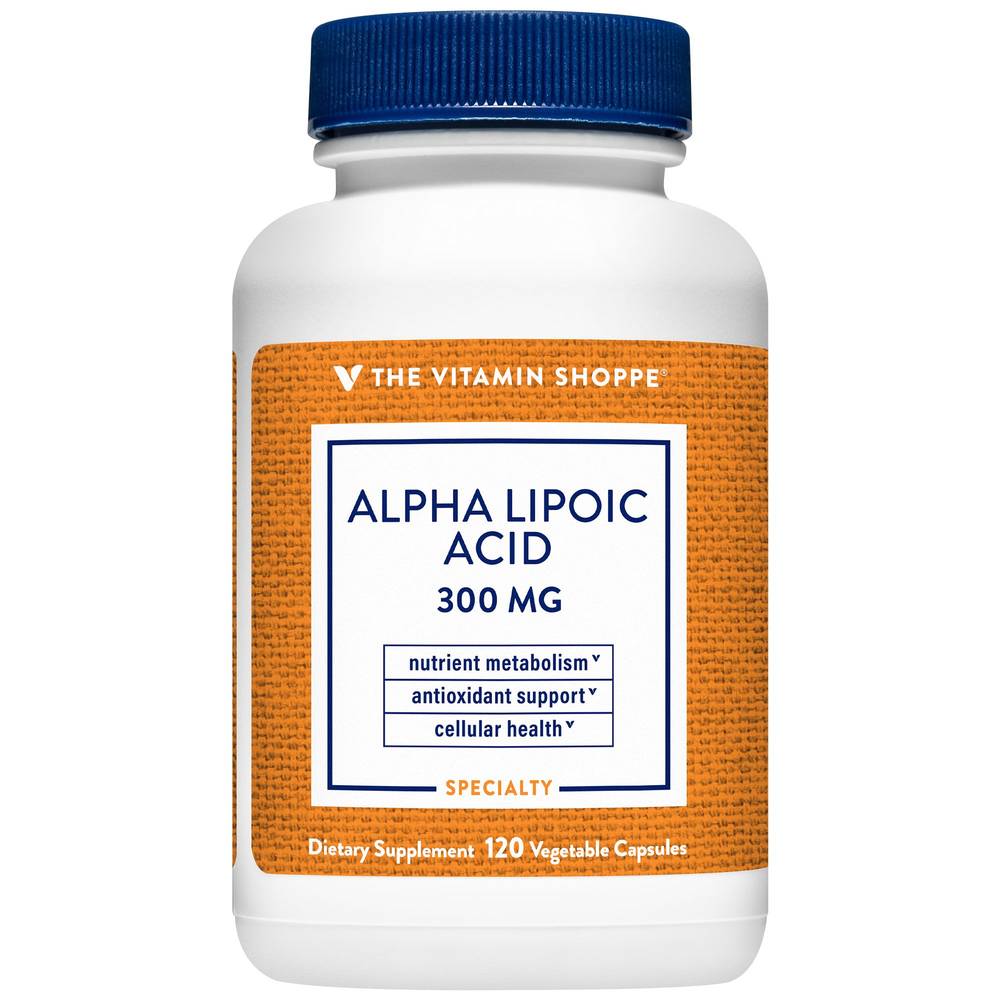 The Vitamin Shoppe Alpha Lipoic Acid Antioxidant & Cellular Support Capsules (120 ct)