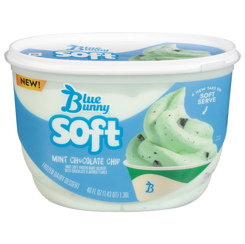 Blue Bunny Soft Mint Chocolate Chip Frozen Dairy Dessert (46 fl oz)