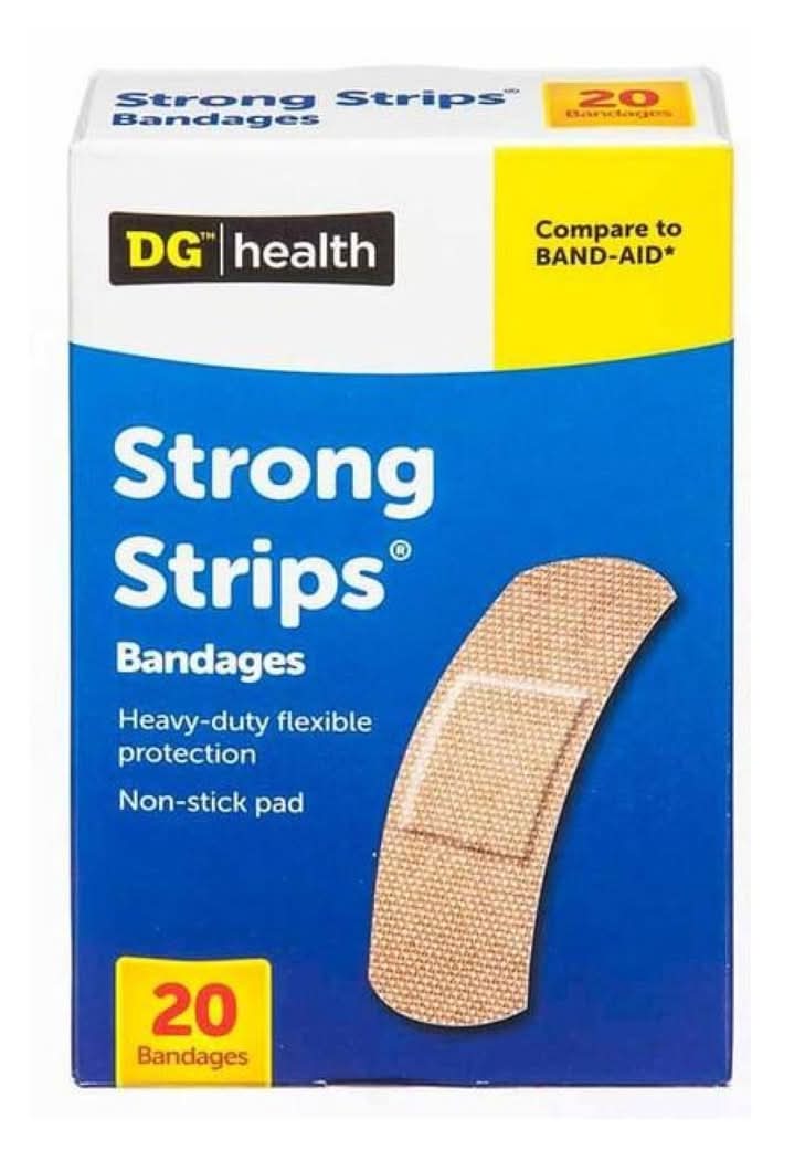 Dg Health Strong Strips Bandages 20 Ct