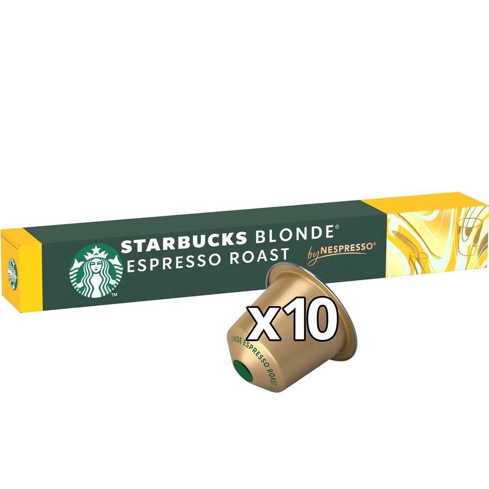 Starbucks by Nespresso Café Blonde Espresso Roast 10 Capsules 12x53g