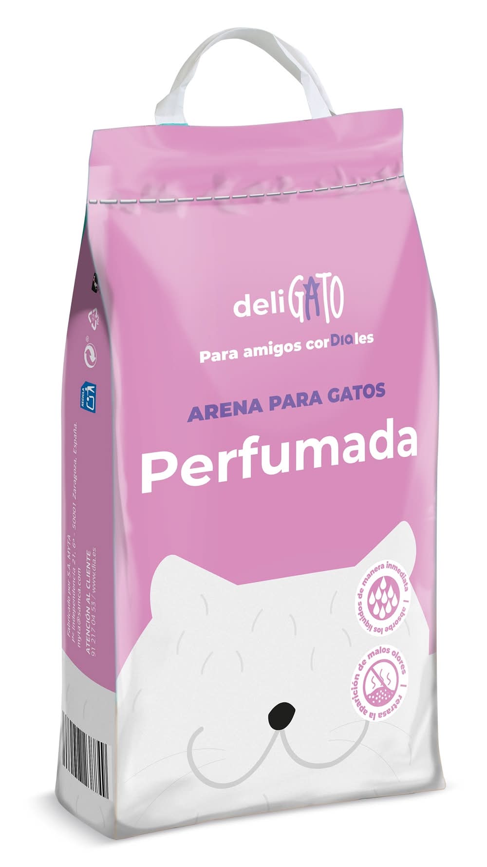 Arena Para Gatos Absorbente Perfumada Deligato Dia Bolsa 5 Kg
